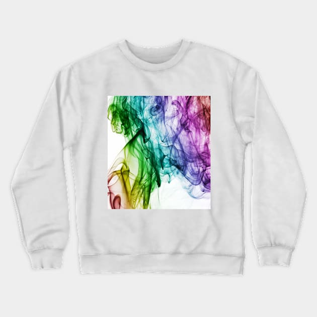 Colorful Smoke Crewneck Sweatshirt by BlackRose Store